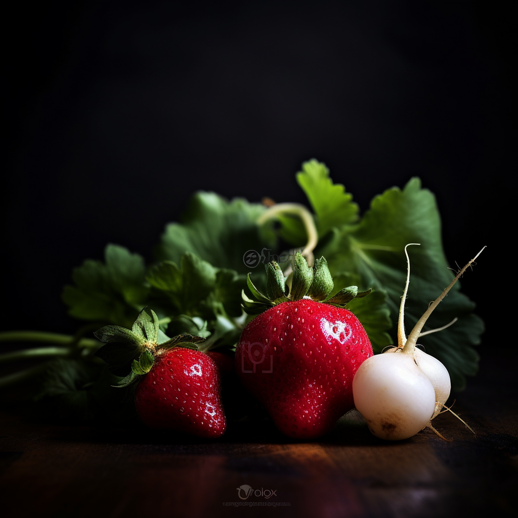 Strawberries and turnips